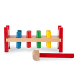 Melissa & Doug Deluxe Wooden Pound-A-Peg Toy With Hammer - FSC Certified