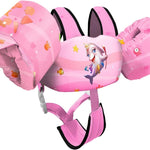 Chriffer Kids Swim Vest Life Jacket for 30-55 Pounds Boys and Girls, Toddler Floaties with Shoulder Harness Arm Wings for 2,3,4,5,6,7 Years Old Baby