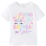 PATPAT Girls T Shirts Size 8-9 Years, Multicolor Graphic Tees, Crew Neck Short Sleeve Shirts Summer Clothes Vacation Outfits Dance Tops