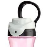 Chicco My Tumbler Toddler Sippy Cup for 2+ Years, 12oz Spill-Proof when Closed Water Bottle with Free-Flow Spout, Flip-Up Carry Handle, Easy Grip, BPA Free, Pink