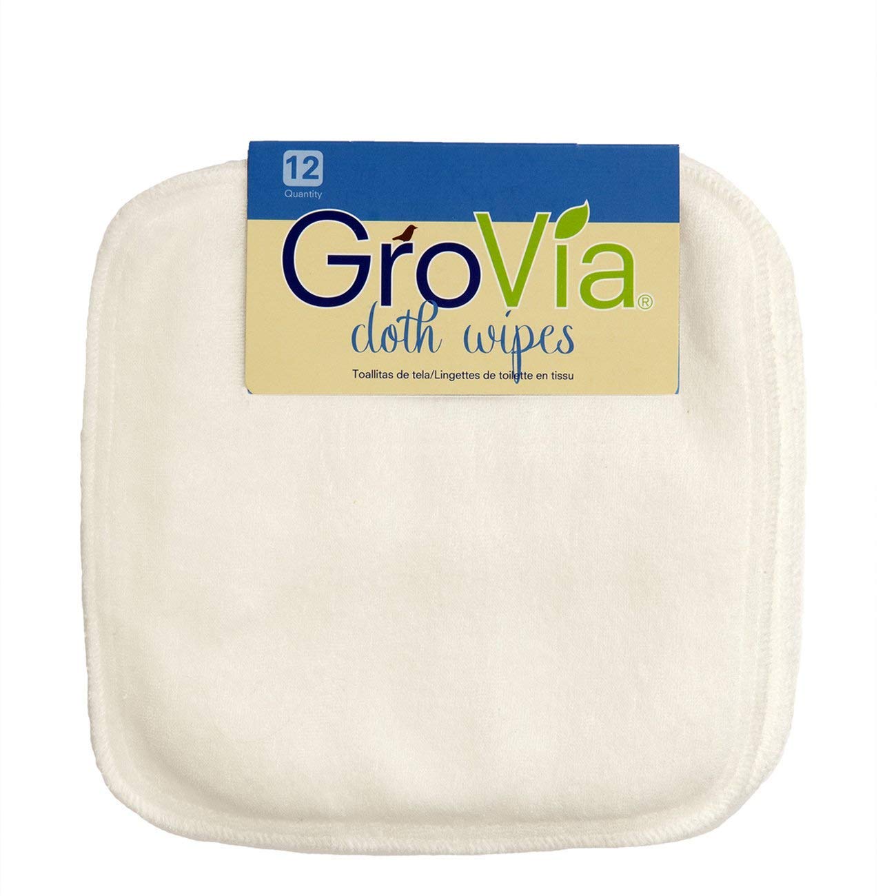GroVia Cloth Wipes - White - GroVia - Baby and Toys - USA