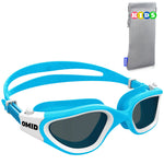 OMID Kids Swim Goggles, P2mini Polarized Swimming Goggles Comfortable for Age 6-14