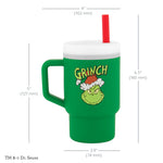 Infantino My 1st Tumbler Limited Edition – Adorable Miniature Tumbler with Leak-Resistant Straw and Toddler-Friendly Handle, Encourages Hydration, Easy to Clean, 9 fl. oz, Grinch Green