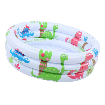 Little Pump Pool, Wear Children Dinosaur Mini Pool, Inflatable for Baby Kids Training Home, Balcony, Beach, Lakeside Dog, Cat Pet House
