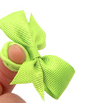 Baby Hair Ties with Bows,50pcs 2inch Baby Hair Bows Durable Rubber Bands Ponytail Holders Toddler Essential Hair Accessories for Infants Baby Girls in Pairs