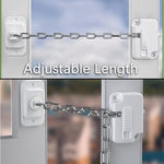 KIZZHISI Cabinet Locks for Babies (2 Pack), Heavy Refrigerator Lock, for Fridge, Cabinets, Drawers, Dishwasher, Toilet, Window and Child Locks for Cabinets, Strong non-marking Adhesive No Drilling