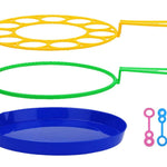 B bangcool Big Bubble Wands Set: Large Bubble Maker, Giant Bubble Wand Bubbles Maker with Tray Bubble Sticks for Kids
