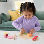 Fisher-Price Wood Pretend Play Toy Charcuterie Board Set, 19-Piece Playset with Wood & Fabric Food for Preschool Kids Ages 3+ Years
