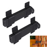 VANROUG 7.5" Heavy Duty Security Slide Latch Lock,with Padlock Hole Adjustable Gate Latch for Wooden Fences Barn Doors, Interior and Outdoor Door Latch,etc.