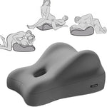 Butt Cushion for Couples Memory Foam Pregnancy Pillow Waterproof & Portable Cushion with Washable Cover for Intimacy Support Prone Pillow Adult Waist Cushions on Bed for Sitting Lying Dark Gr