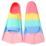 Foyinbet Kids Swim Fins,Short Kids Fins Youth Swimming Flippers for Lap Swimming Training for Children Girls Boys Beginners 2XS