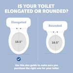 Quick Flip Toilet Seat with Built-in Potty & Splash Guard for Toddler Training, Slow Close - Jool Baby (Elongated)