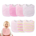 lazyrhino Pack of 7,Baby Bibs,Unisex,Soft and Absorbent,Adjustable,Easy to Use (multi02)