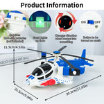 Helicopter Toy for Kids,Boys with Lights and Sounds, Kids Play Airplane, 360°Freedom and Operated Automatic Plane,Airplane Toys for 3 4 5 6 Year Old Up Toddler Boys Girls Birthday Party Favors(Blue)