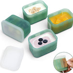 haakaa Mini Meal Silicone Storage Containers,8 oz Silicone Baby Food Containers with Airtight Lids,Reusable Baby Food Jars for Purees, Fruits & Snacks-Microwave & Dishwasher Safe,4 Pack, Pea Green