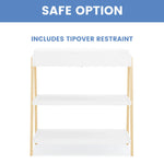 Delta Children Scout Changing Table - Greenguard Gold Certified, Bianca White/Natural