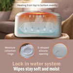 GOGO Pure Baby Wet Wipe Warmer and Wet Wipe Dispenser, Advanced Features - 4 Bright Auto Off LED Ample Lights for Nighttime Changes, Dual Heat for Baby's Comfort, Improved Design and Only at Amazon