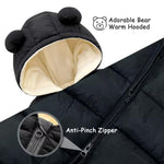 BYFRI Baby Clothes Snowsuit Newborn Winter Coat Todder Snow Outfit Infant Bear Hooded Jumpsuit 0-3-6 Month Unisex Puffer Jacket for Boys Girls