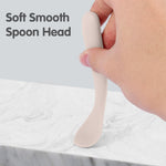 Eascrozn 6 Pack Silicone Baby Spoons, Baby Spoons Self Feeding 6 Months+, BPA Free, Soft Tip Baby Utensils Feeding Spoon, Baby Led Weaning Supplies, Dishwasher and Boil Safe
