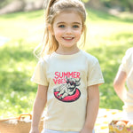 Toddler T-Shirts, Baby Boy Girl Kids Animal Graphic Tees Funny Letter Print Sunmmer Clothes Short Sleeve 2-8T