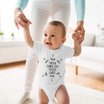 You Can Do This Dad - Funny Baby Essentials Bodysuit - Cute Baby Girl Clothes Newborn Boy Outfit (Newborn, White)