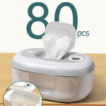 Babelio Baby Wipe Warmer and Wet Wipes Dispenser | Large Capacity Wipes Warmer for Babies with Night Light | Top Even Heating, 4-Level Temperature (100-131℉) | Newborn Essentials