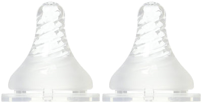 Pair of clear ice skates on a white background