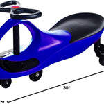 Wiggle Car - Ride on Toy for Ages 3 and Up - Toddler Ride on Toys with no Batteries, Gears, or Pedals Just Twist, Wiggle, and Go by Lil’ Rider (Blue)