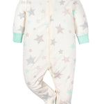 Gerber Unisex Baby 4 Pack Sleep 'N Play Footie Elephants 0-3 Months