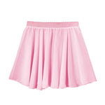easyforever Kids Girls Basic Chiffon Pleated Pull-on Wrap Skirt Skort Ballet Dancewear Daily Casual Outfits Pink P 1-6 Years