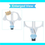 SanrioOriginal Face Shaped Scissors (Japan Import) - Includes Cherry Blossom Message Card (Cinnamoroll)