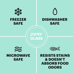 Pyrex Simply Store (12-Pack) Glass Food Storage Containers Set, (1, 2, & 3 Cup) Meal Prep Containers With BPA-Free Lids, Dishwasher & Microwave Safe