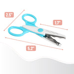 Mr. Pen- Craft Scissors Decorative Edge, 6 Pack, White & Vibrant, Zig Zag Scissors for Crafting, Scrapbooking, Fancy, Pattern, Design