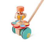 Hape Dancing Butterflies Push and Pull Toy, Assorted Colors, 12+ Months, L: 4, W: 6.9, H: 22.2 inch
