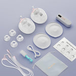 Breast Pump Hands Free K3 Updated,Wearable Breastfeeding Pump with Soft Double-Seal Flange,1800mAh Long Battery Life & LED Display, 3 Modes & 9 Levels Electric Breast Pumps Portable 15-24mm