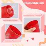 yeesport 24 Pcs Sport Stacking Cups, Sport Training Game for Challenge Competition, Plastic Stacking Cups, Classic Family Game for Kids and Adults, Blue+Red