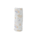 Little Unicorn – Rainbows & Raindrops Deluxe Swaddle | Single | 100% Rayon Muslin from Bamboo | Super Soft | Newborns and Infants | Large 47” x 47” | Machine Washable