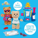 Casdon Build-A-Bear Workshop Toy Stuffing Station | At-Home Station for Kids Aged 3+ | Stuff, Dress & Cuddle Furry Friends | Toy Stuffing Station with Lights Included