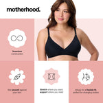 Motherhood Maternity Womens Seamless Wrap Triangle Nursing Bra, Mocha, X-Large