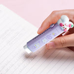 Aesthetic Erasers - Cat Paw Shaped Erasers, Cat Paw Shaped Retractable, Portable Cute,Cute Pencil, Rubber for School Office Stationery (Puprple)