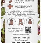 Vanilla Talc-Free Dusting Powder with Arrowroot, Oats, Zinc & Magnesium - Soothing Body Powder for Women, Chafing & Deodorizing, Baby Powder Alternative, Foot & Shoe Freshener