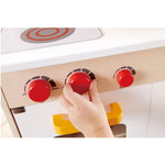 Hape Gourmet Kitchen Kid's Wooden Pretend Play Kitchen Set |Sink, Stove, Baking Oven, Cabinet, Turnable Knobs & Spice Shelf