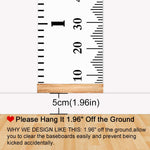 Mibote Baby Growth Height Chart Handing Ruler Wall Decor for Kids, Canvas Removable Height Growth Chart 79" x 7.9" (Black & White)