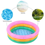 Kiddie Pool, Baby Water Pool in Summer Children Soft Inflatable Swimming Pool Bright Color Baby Basin Pool (S)