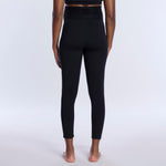 Motherhood Maternity Women's Essential Stretch Full Length Secret Fit Over The Belly Pregnancy Legging, Black, Large