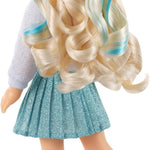 American Girl, AG Sisters Jozette Doll, with Blue Eyes, Long Wavy Blonde Hair with Blue Highlights, 14.5", Ages 4+
