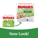 Huggies Natural Care Sensitive Baby Wipes, Hypoallergenic, 99% Purified Water, 3 Refill Packs (624 Wipes Total)