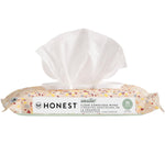 The Honest Company Clean Conscious Multi-Use Wipes, Unscented Hypoallergenic Baby Wipes for Sensitive Skin, 99% Water Plant-Based Compostable Wipes, Pattern Play, 720 Count