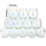 TOFOAN Baby Food Storage Containers,12 Pack Baby Food Containers with Lids,6 oz Glass Baby Food Jars,Small Snack Containers for Toddlers,Thickened Baby Food Storage Containers for Infant and Baby