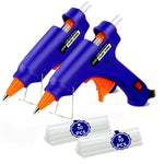 Hot Glue Gun Kit: Mini Hot Glue Guns Kit with 20 Sticks Melt Glue Gun Craft for Kids School DIY Arts Home Quick Repairs (2 Pack)